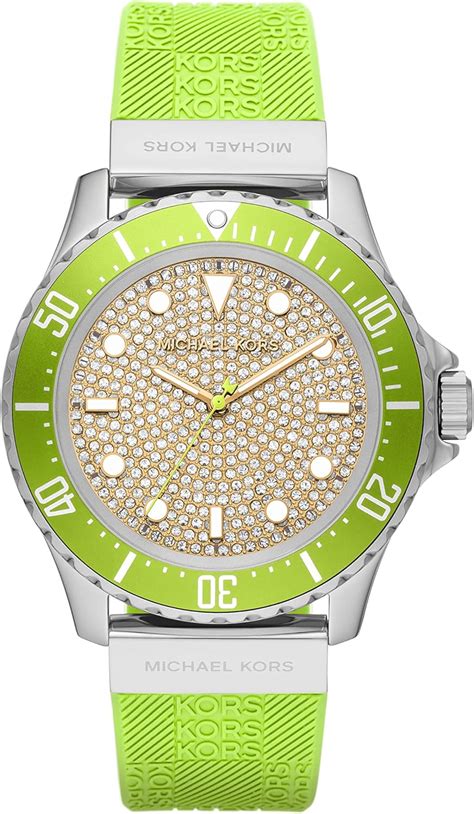 michael kors lime green watch|Michael Kors green edition.